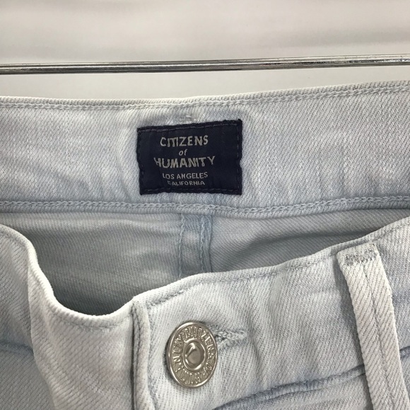 Citizens Of Humanity Blue Rocket Crop High-Rise Skinny Jeans Casual Size 27 - Picture 6 of 9
